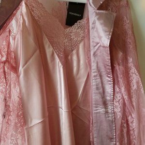 Dresses | Contrast Lace Satin Cami Dress New | Poshmark